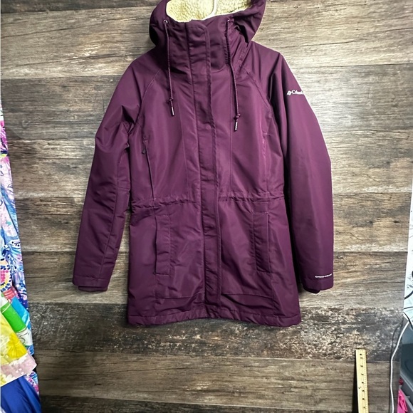 Columbia Omni-Heat Purple Women's Sherpa Fleece Lined Ski Snow Jacket - Picture 1 of 10
